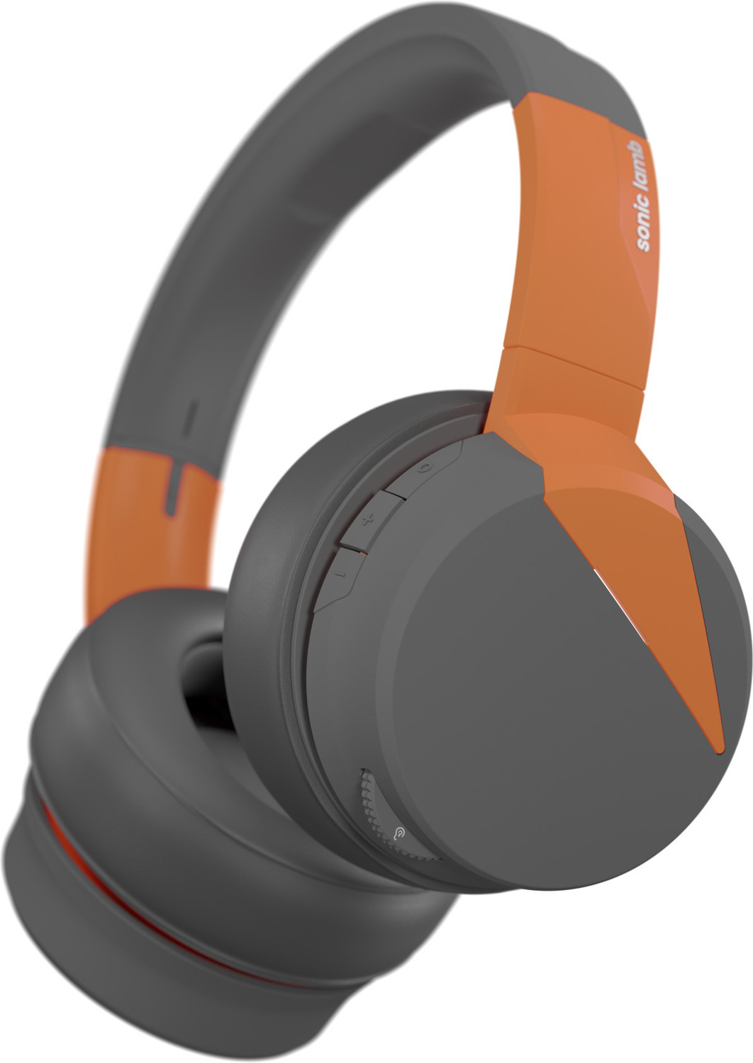 SonicLamb Over-Ear Headphones with Subwoofers, Ember Grey - Image 1