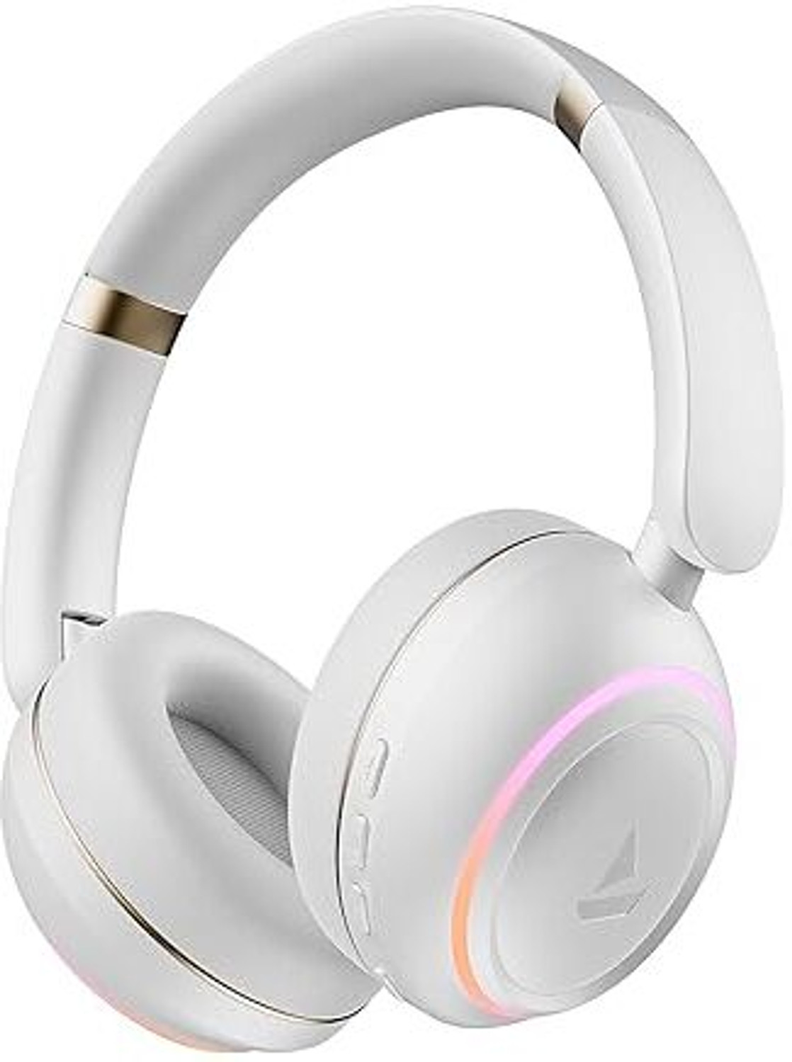boAt Rockerz 480 w/ Beast Mode, RGB LEDs(6 Light Modes), 60HRS Playback & ENx Tech Bluetooth Headset (White Sabre, On the Ear) - Image 1