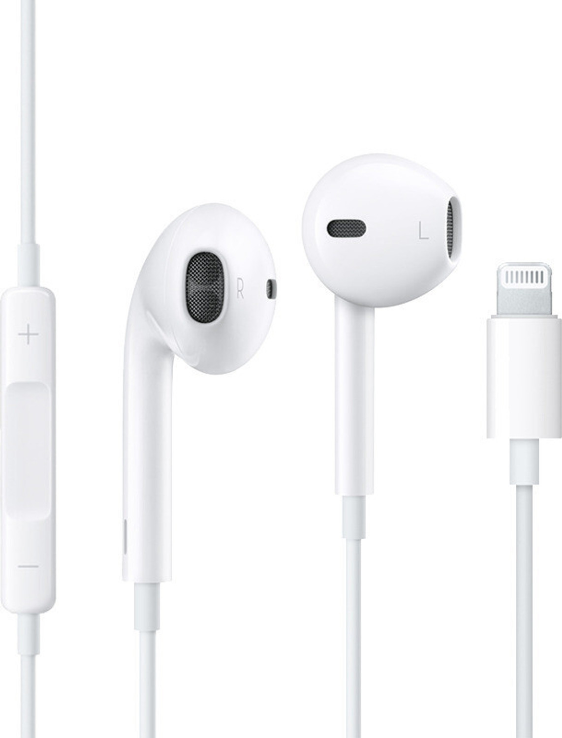 Muvit iPhone Earphones with Mic & Volume Control (White) - Image 1