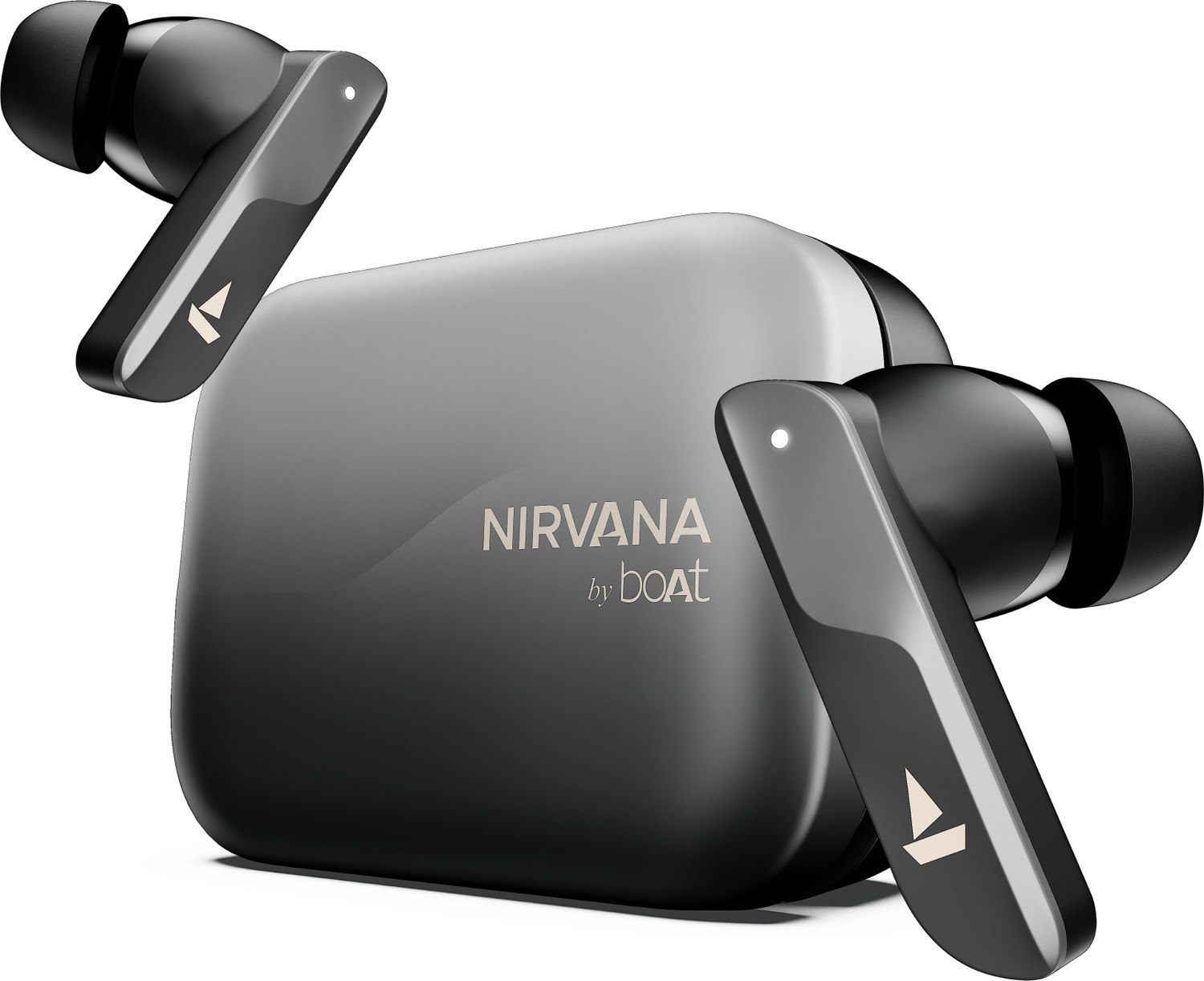 boAt Nirvana X TWS (2025) Dual Drivers, LDAC, Cosmic Onyx - Image 1