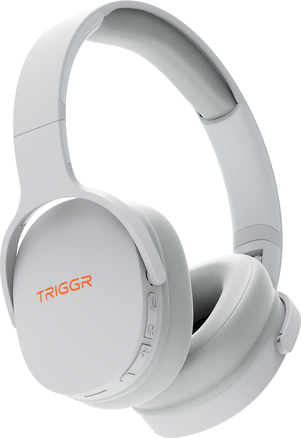 TRIGGR Trinity 2 with Dual Pairing, ENC, Fast Charge, 50H Battery, Rubber Finish, v5.3 Bluetooth Headset (Shark Grey, On the Ear) - Image 1