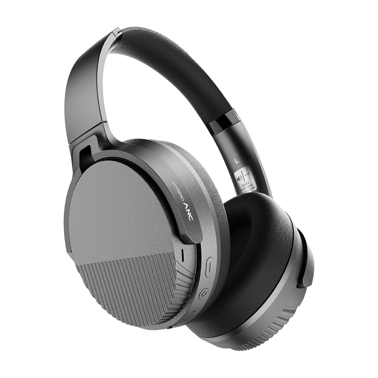 GOBOULT Boost Hybrid ANC Mic, 65H Battery, 40mm Driver, DSP Audio, 5.4v Bluetooth Headset (Jet Black, On the Ear) - Image 1
