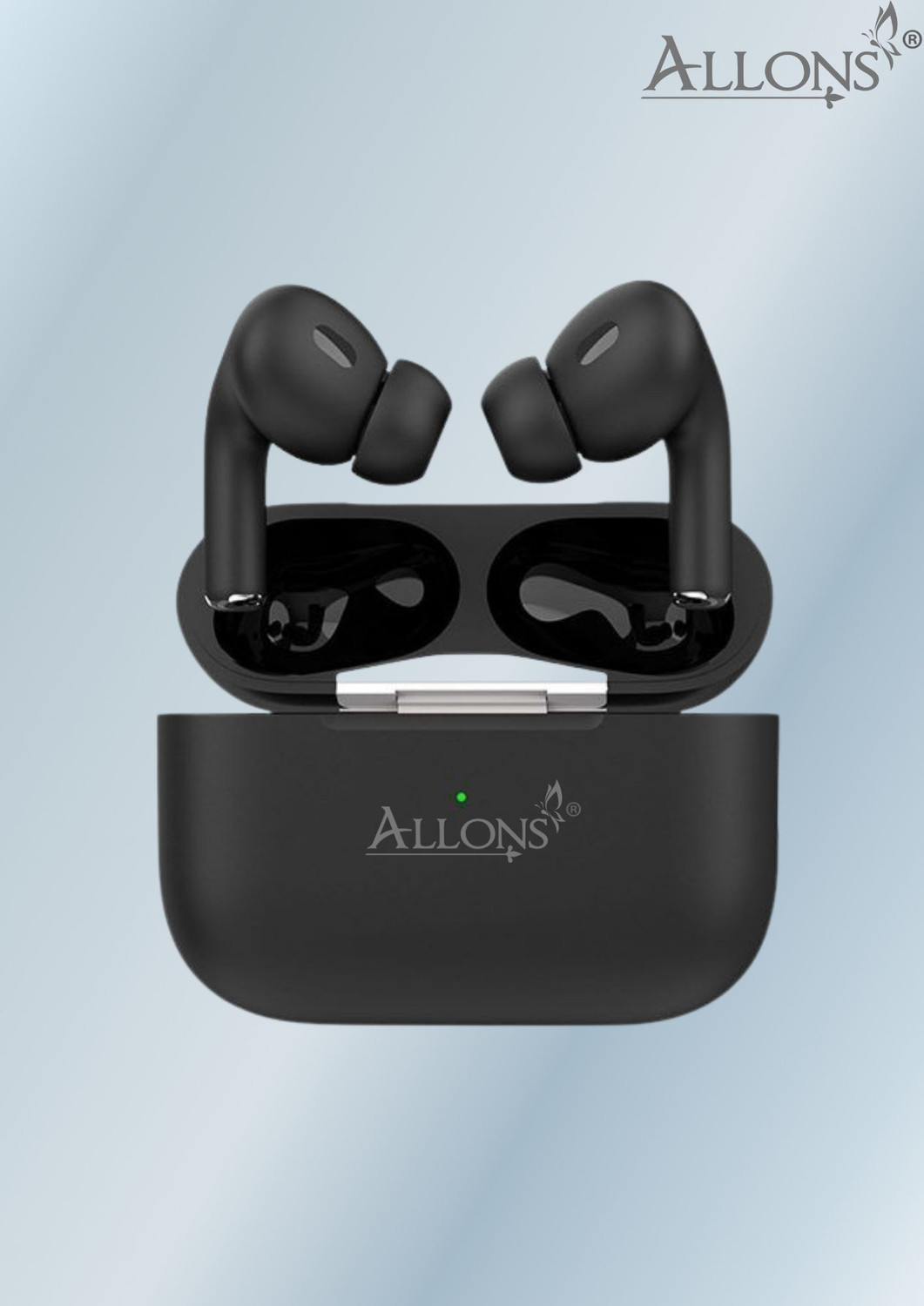 allons O34 TWS Earbuds with MagSafe Charging Case, Black - Image 1