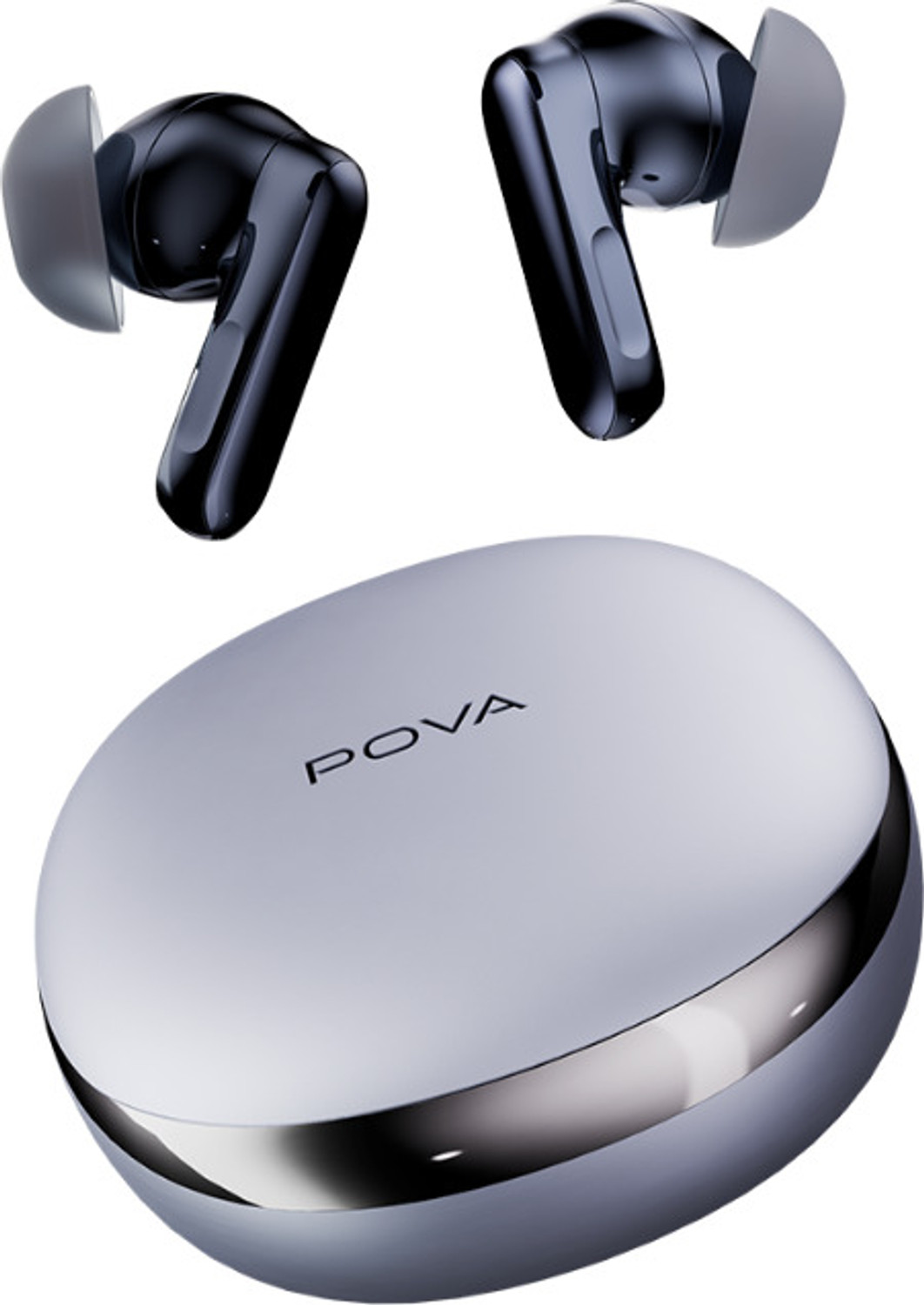 POVA AI Buds Pro True Wireless Earbuds, Starry Grey - Image 1