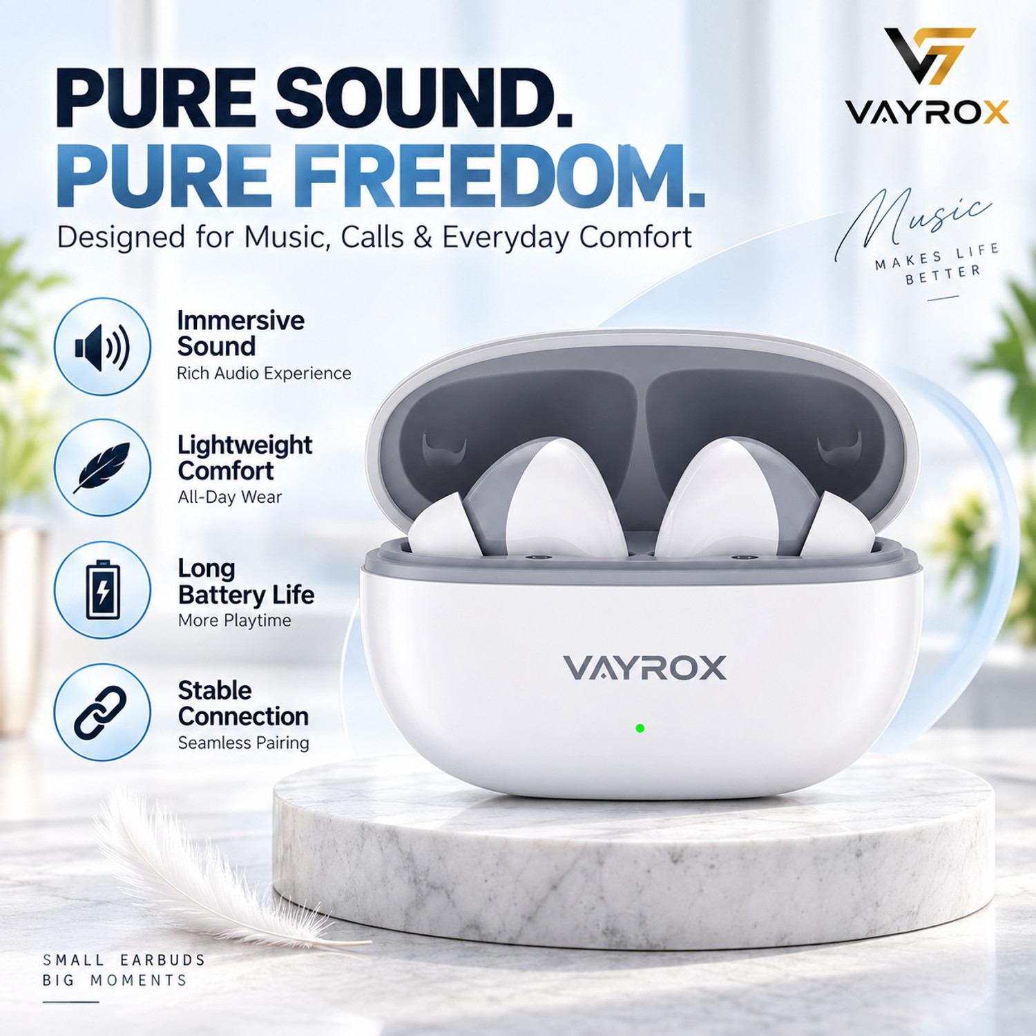 VAYROX SuperPods Immersio Dolby Audio 3D Soundstage Bluetooth Price in India - Image 1