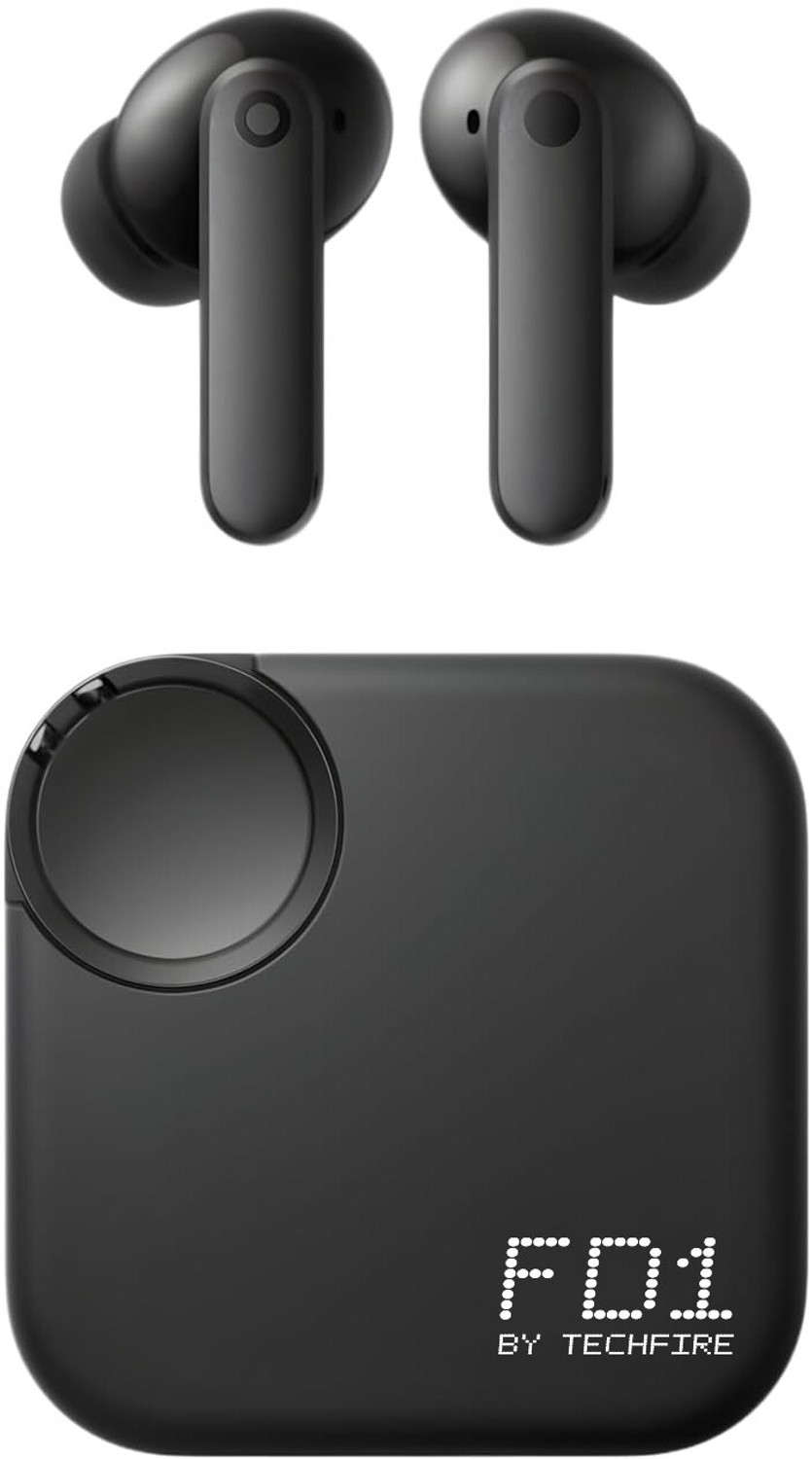 FD1 TWS Earbuds with UPTO 40 HRS Playtime,Gaming headset Bluetooth Headphones Bluetooth Headset (BLACK, True Wireless) - Image 1