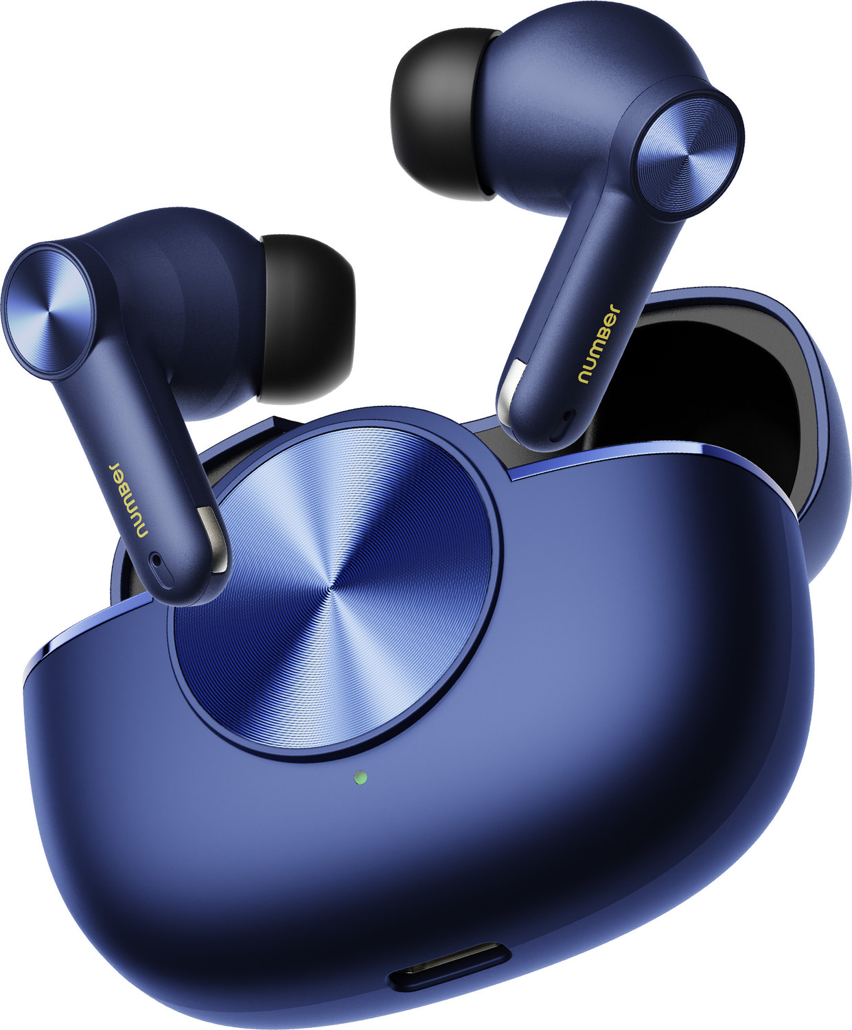 Number Navo Buds X5 Dual Pairing Earbuds, 70H Battery, AI ENC, 40ms Low Latency, v6.0 Bluetooth Headset (Ink Blue, True Wireless) - Image 1