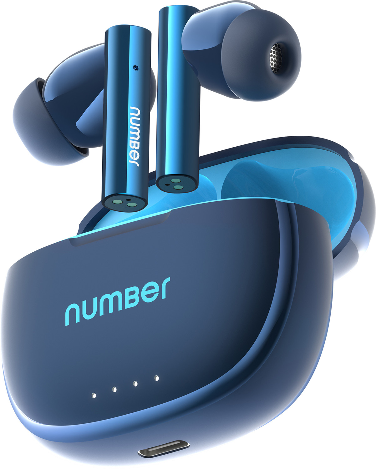 Number Navo Buds X1 TWS Earbuds, Blue - Image 1