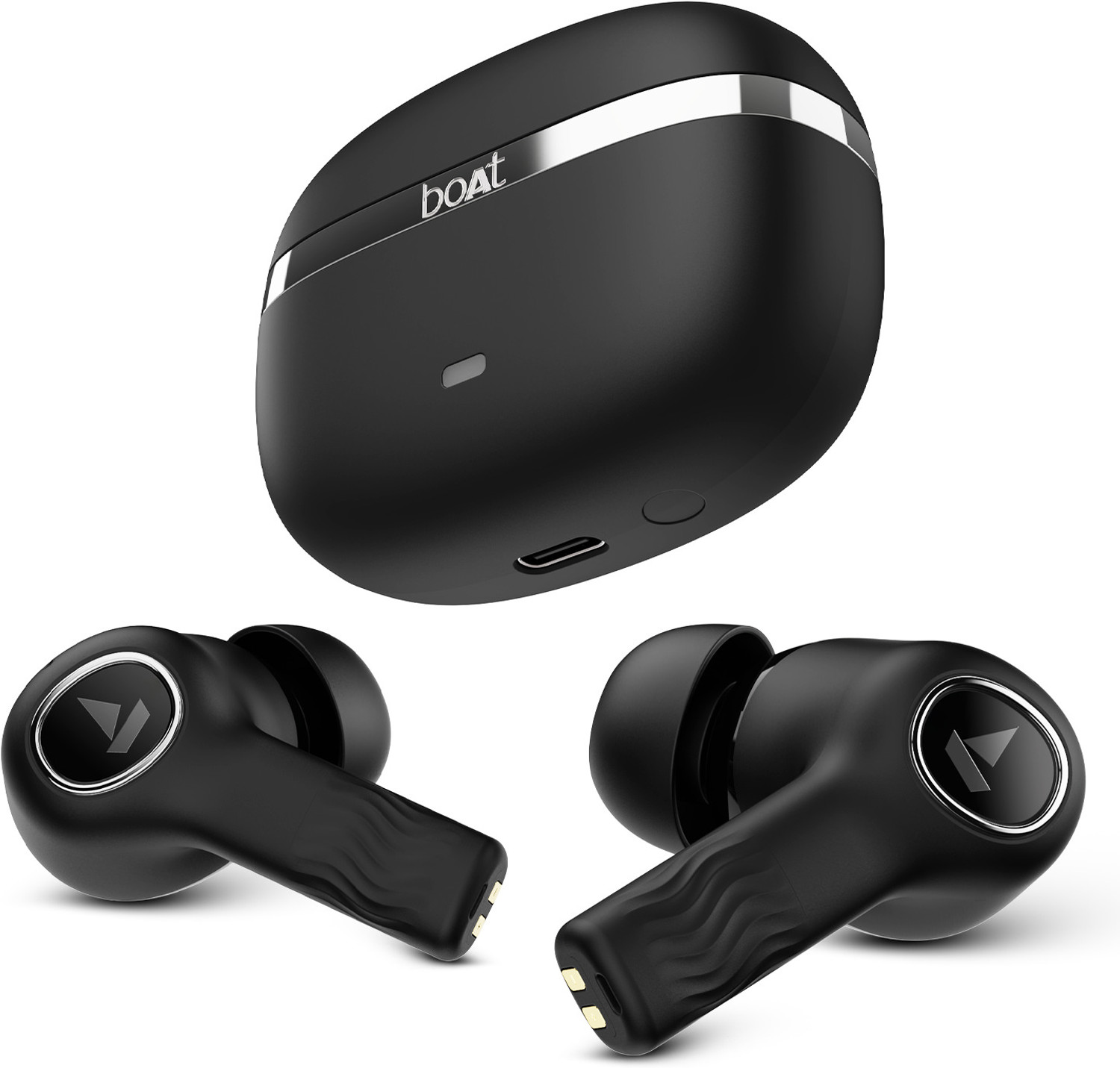 boAt Nirvana Ion True Wireless Earbuds, Charcoal Black - Image 1