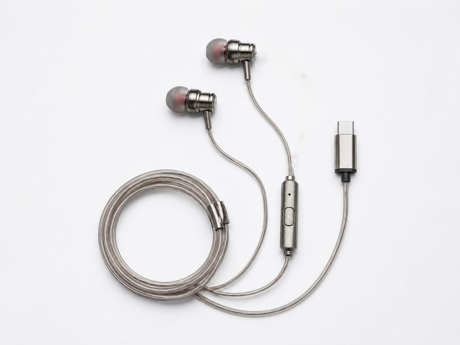 evvo TYPE C EARPHONE FOR ALL DEVICES Wired Headset (Silver, In the Ear) - Image 1