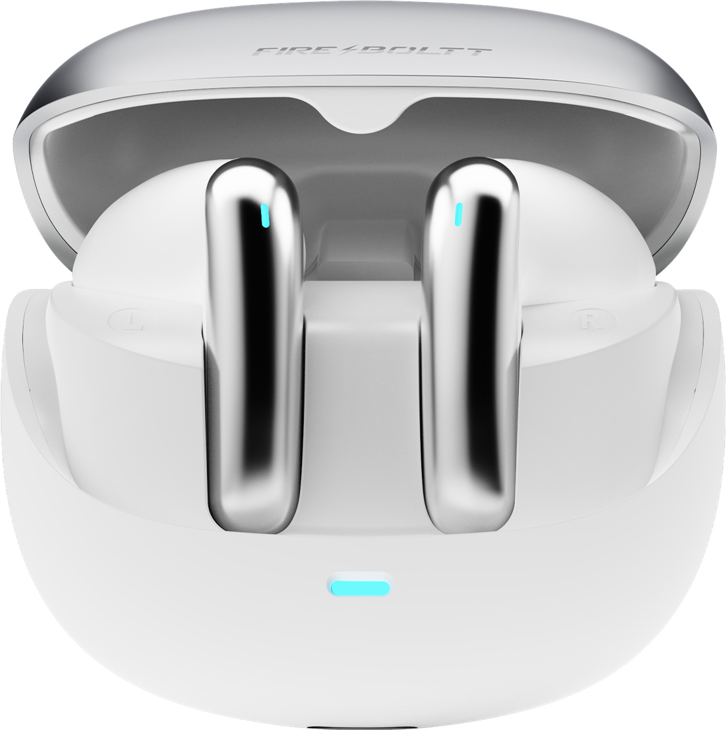 Fire-Boltt Aero Fit TWS Earbuds, Custom EQ Profiles, 50H Battery, Quad Mic ENC, BT 5.4 Bluetooth Headset (Polar White, True Wireless) - Image 1