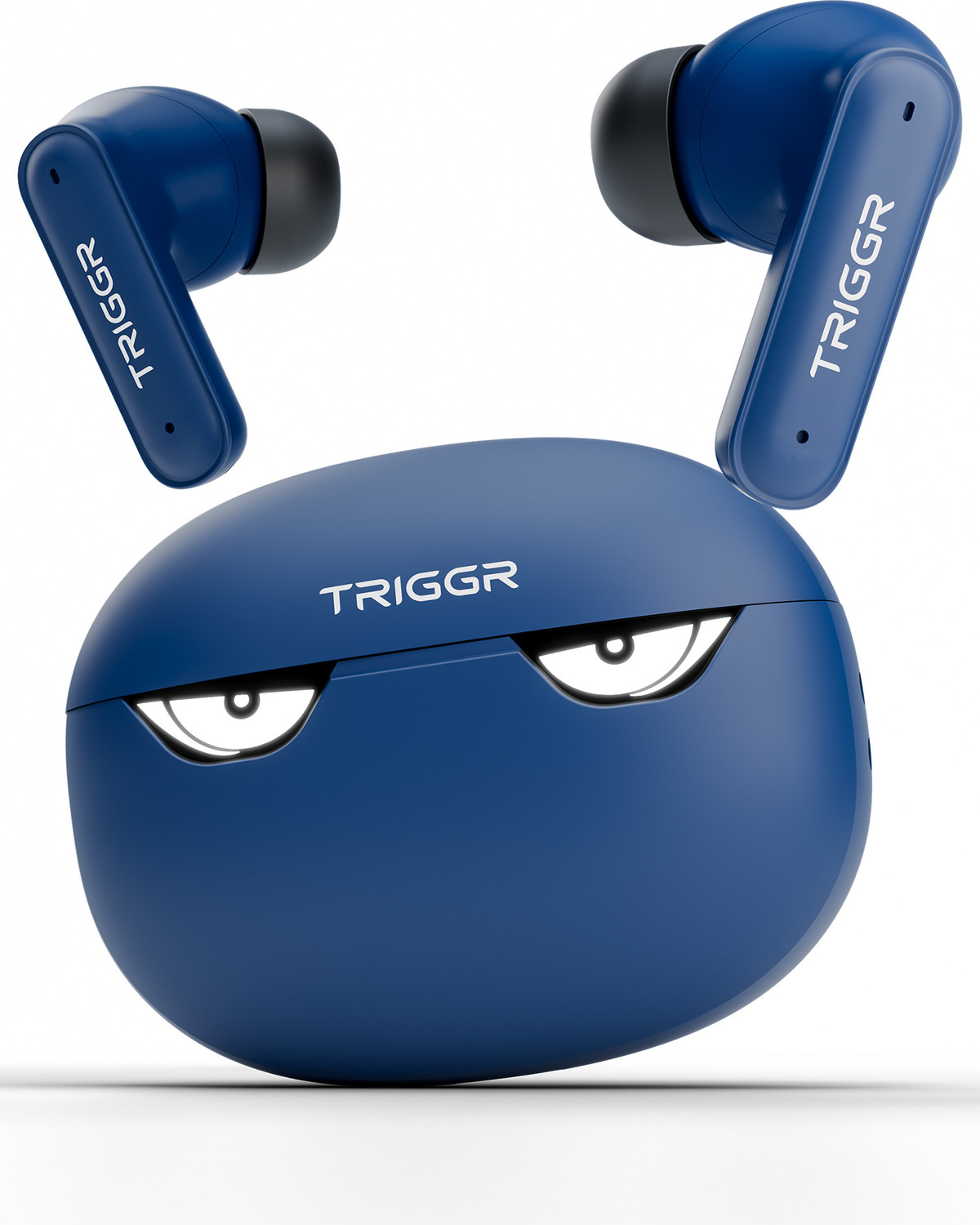TRIGGR Kraken X5 with 50H Battery, BT v6.0, 40 ms Low Latency, 4-Mic ENC, Rapid Pairing Bluetooth Headset (Battle Blue, True Wireless) - Image 1