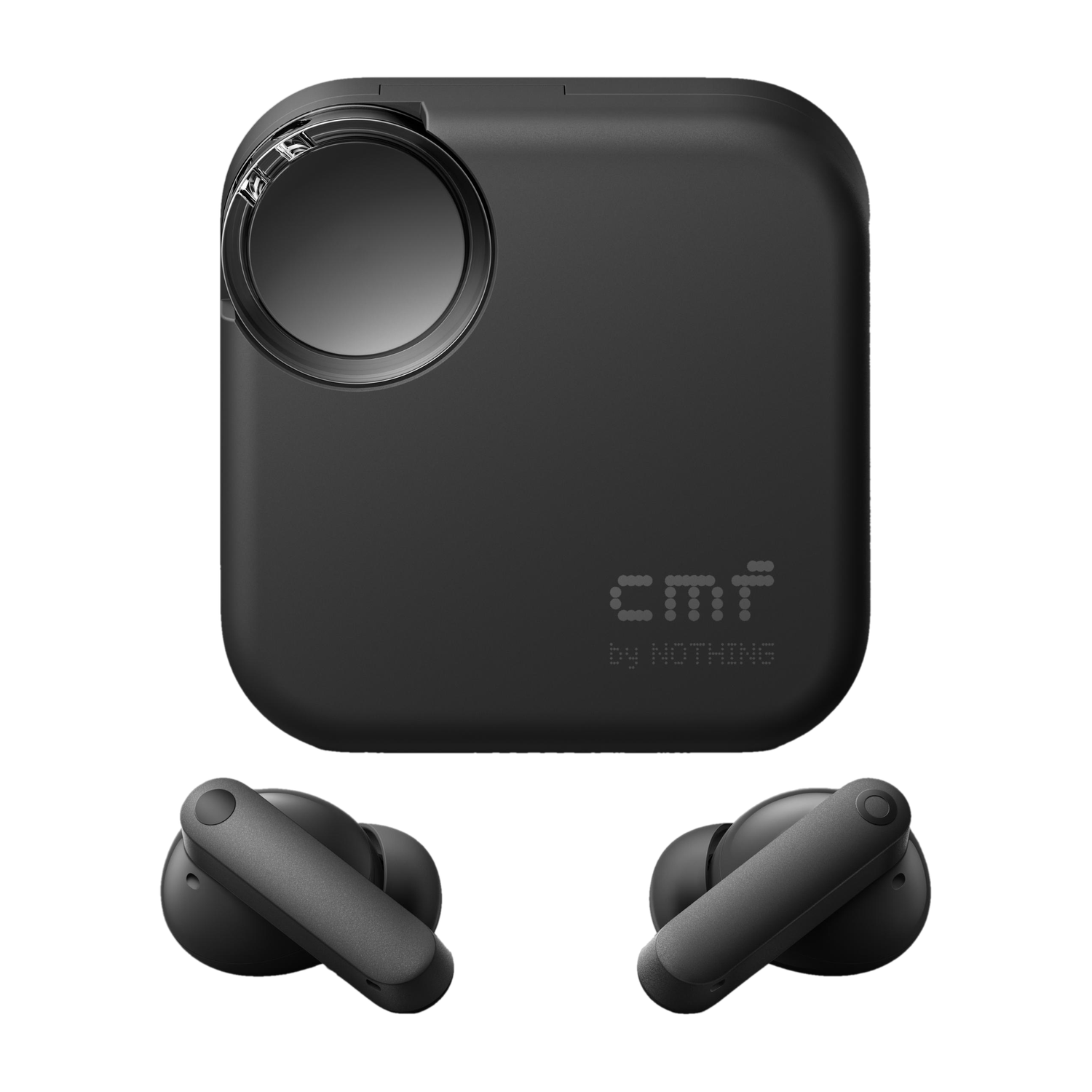 CMF by Nothing Buds 2 48 dB Hybrid ANC, Ultra Bass Technology 2.0, 55 Hrs playtime Bluetooth Headset (Dark Grey, In the Ear) - Image 1