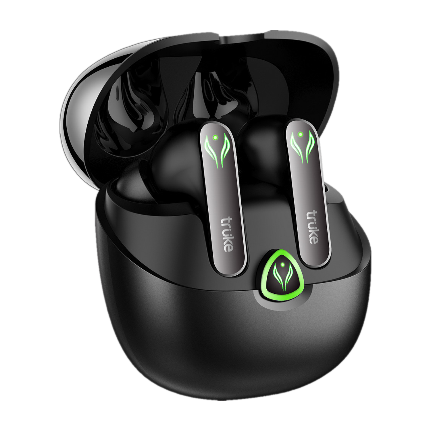 truke BTG Ultra 60H Playtime Gaming Earbuds (Metal Black) - Image 1