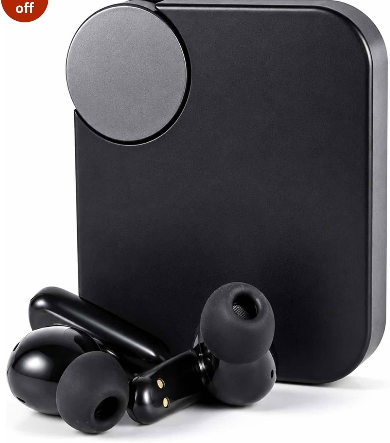 CMT True Wireless Earbuds Bluetooth Headset (Black) - Image 1
