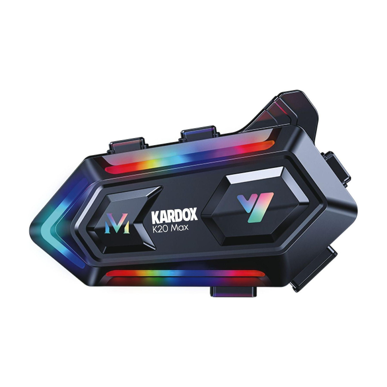 KARDOX K20 Max Helmet bluetooth device with ANC, Voice Assist, Hands Free Calling, Earphone, Integrated Speakers, GPS Navigation (10 Distance m 30 hr) - Image 1