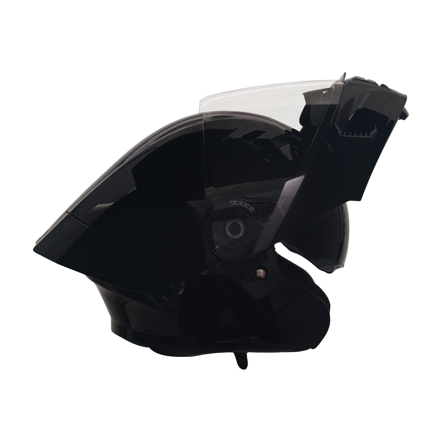 ROYAL ENFIELD Stealth Modular Flip-Up | Dual Visor | Free Extra Smoke Visor | ISI & DOT Motorbike Helmet (Gloss Black) - Image 1