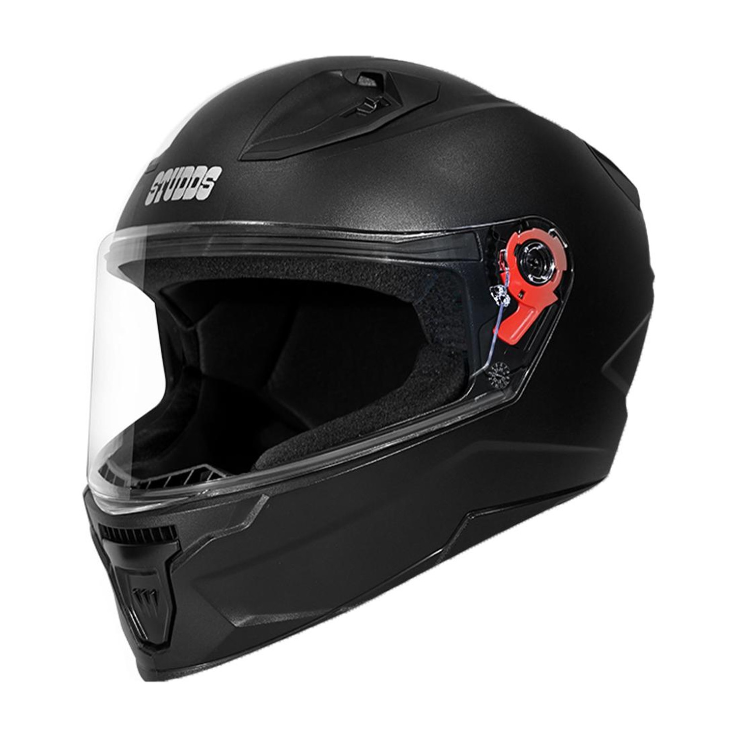 STUDDS Raider Street Motorbike Helmet (Black) - Image 1