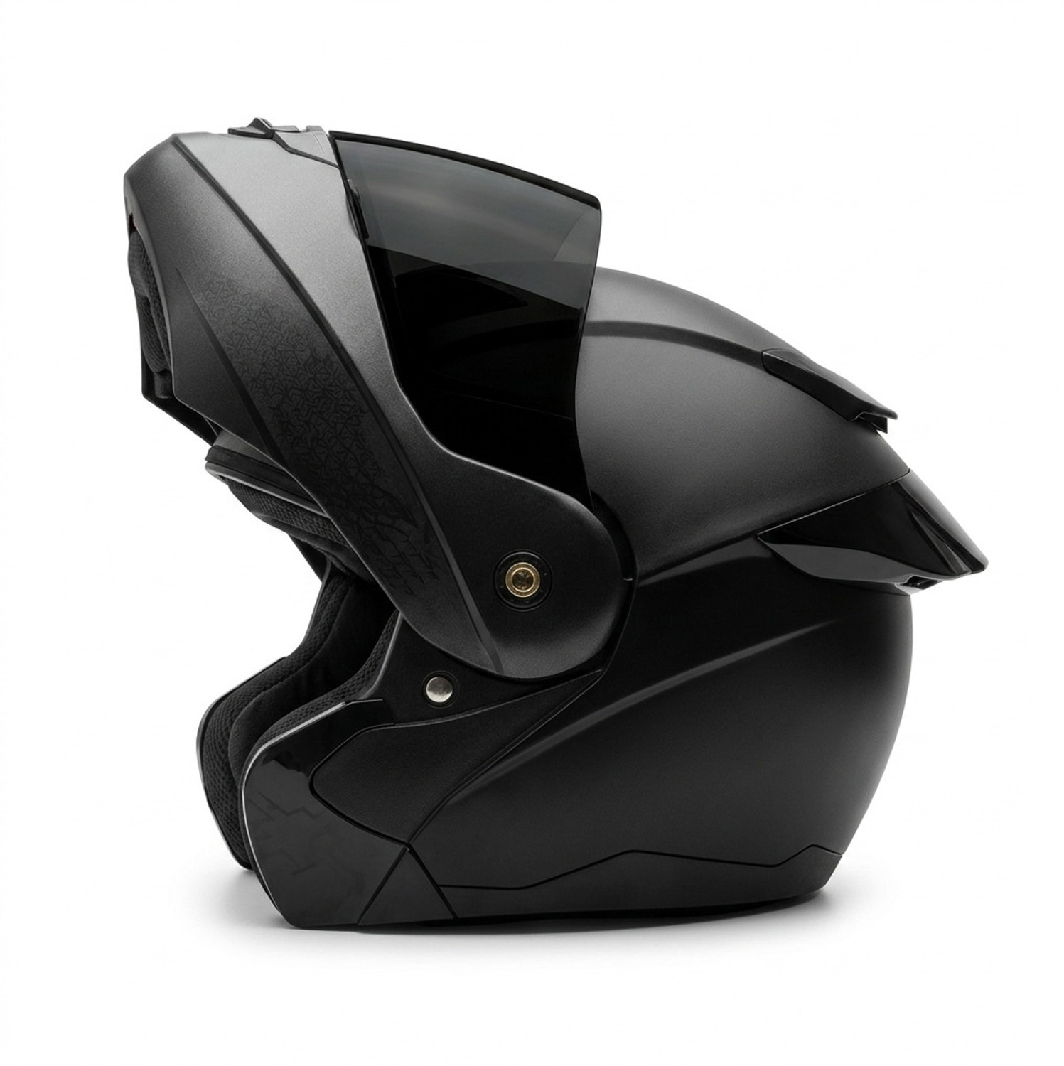 Samrat Modular Flip-Up Bike Helmet Matt Black - Image 1