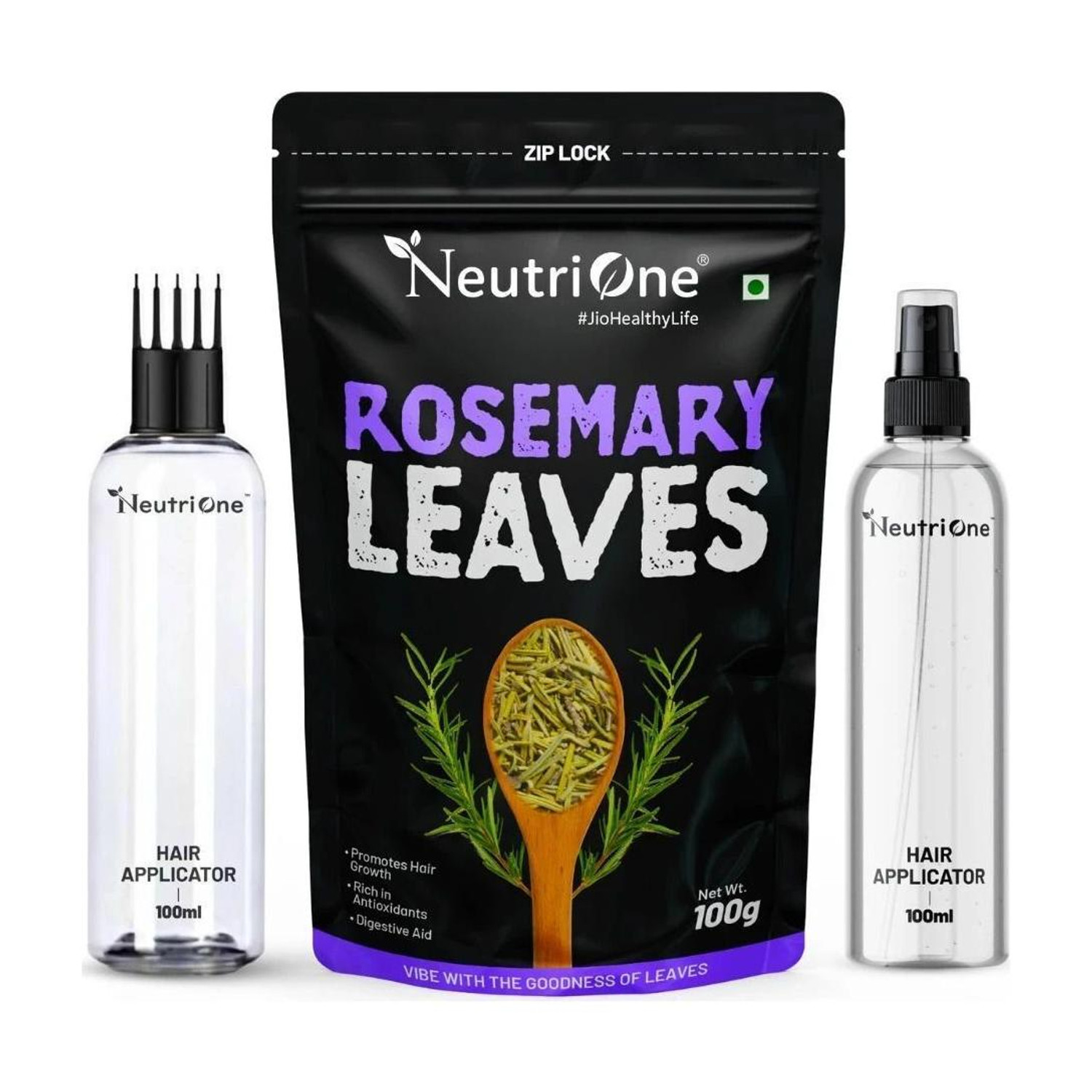 NeutriOne Rosemary Dried Leaves for Hair Growth with 100ml Spray & - Image 1