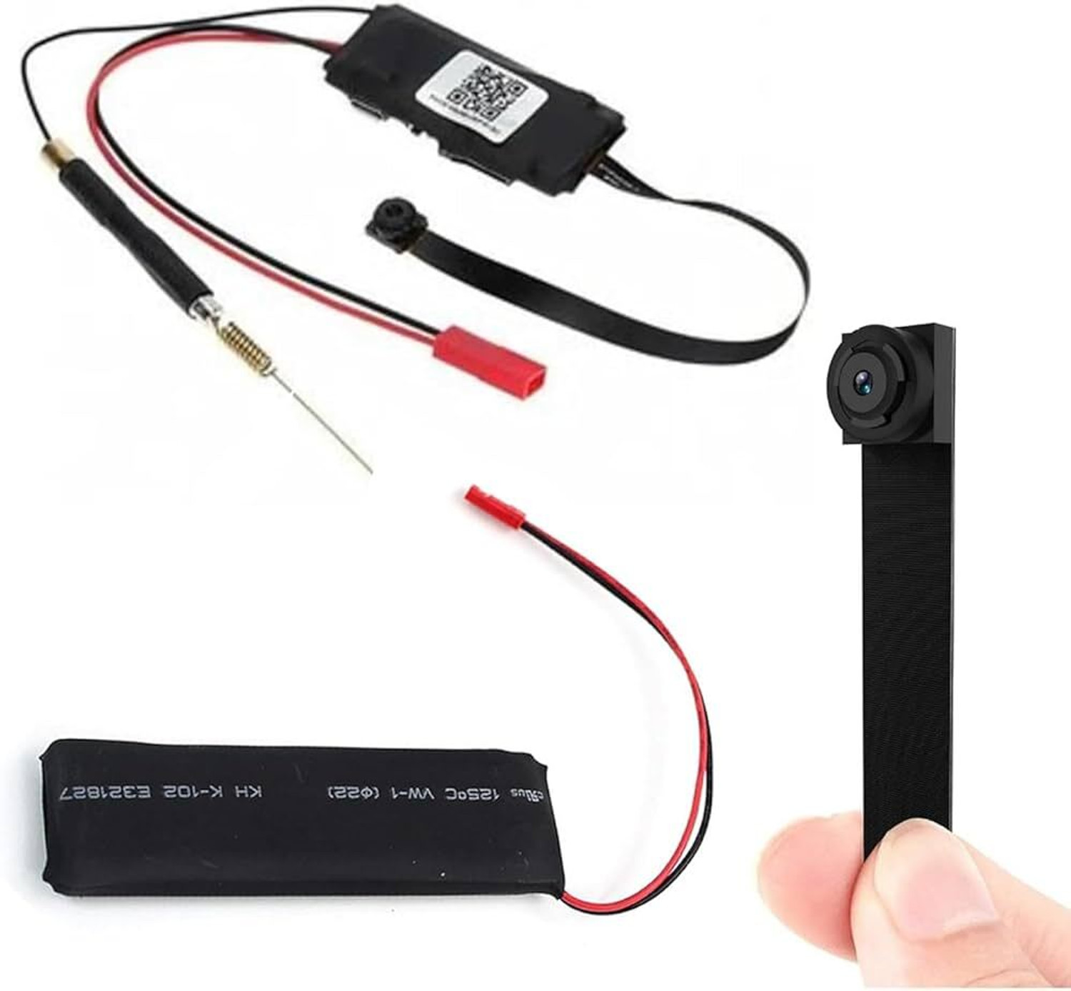 MatLogix Mini Spy Hidden Camera,4K WiFi Nanny Cam Security Camera (1 Channel) - Image 1