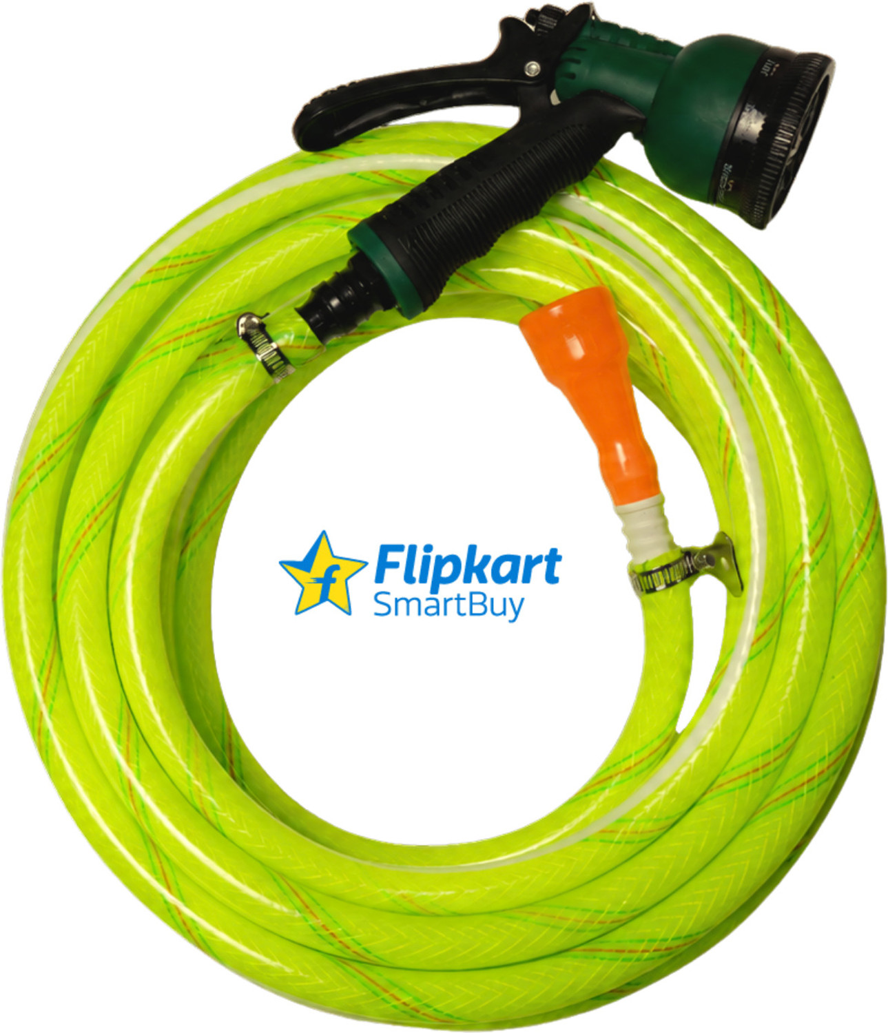 Flipkart SmartBuy 10m Braided Water Hose with 8-Mode Sprayer - Image 1