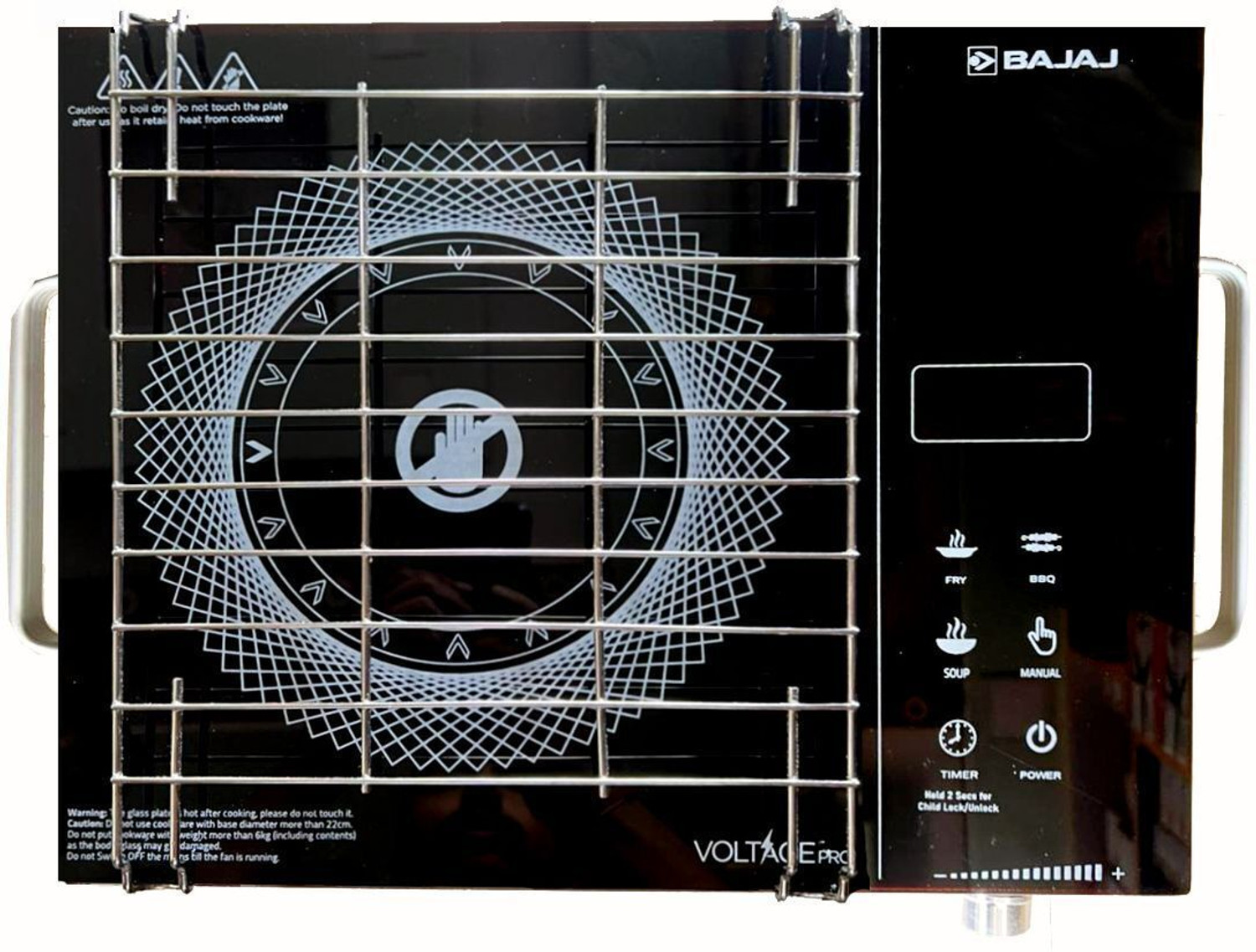 BAJAJ 2200 W Infrared Cooktop Touch Panel (Black, Silver, RADIANT COOKTOP IRX220F) - Image 1