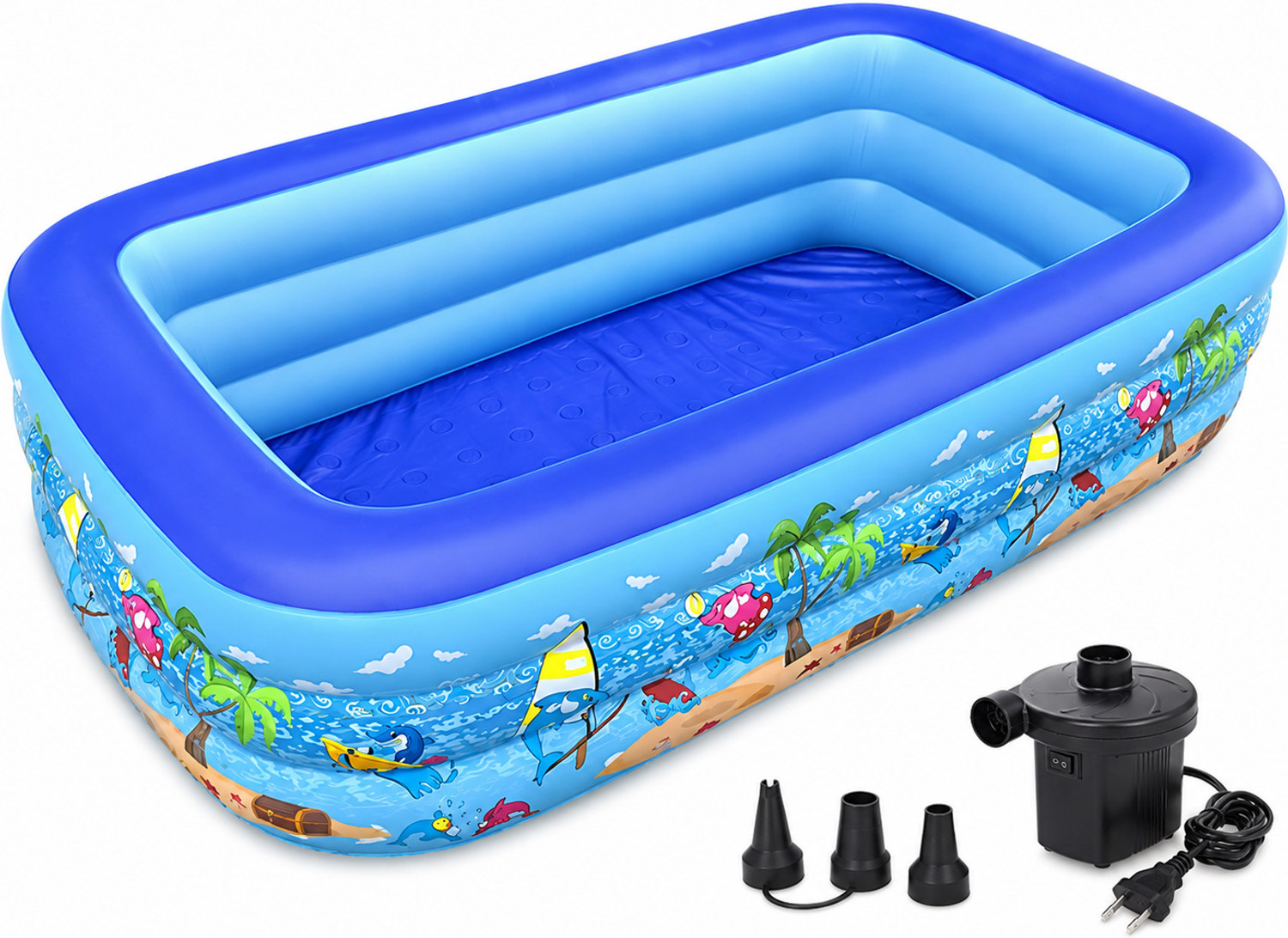 Acqua Scape Ocean Pool Inflatable Bath Tub Multicolor - Image 1