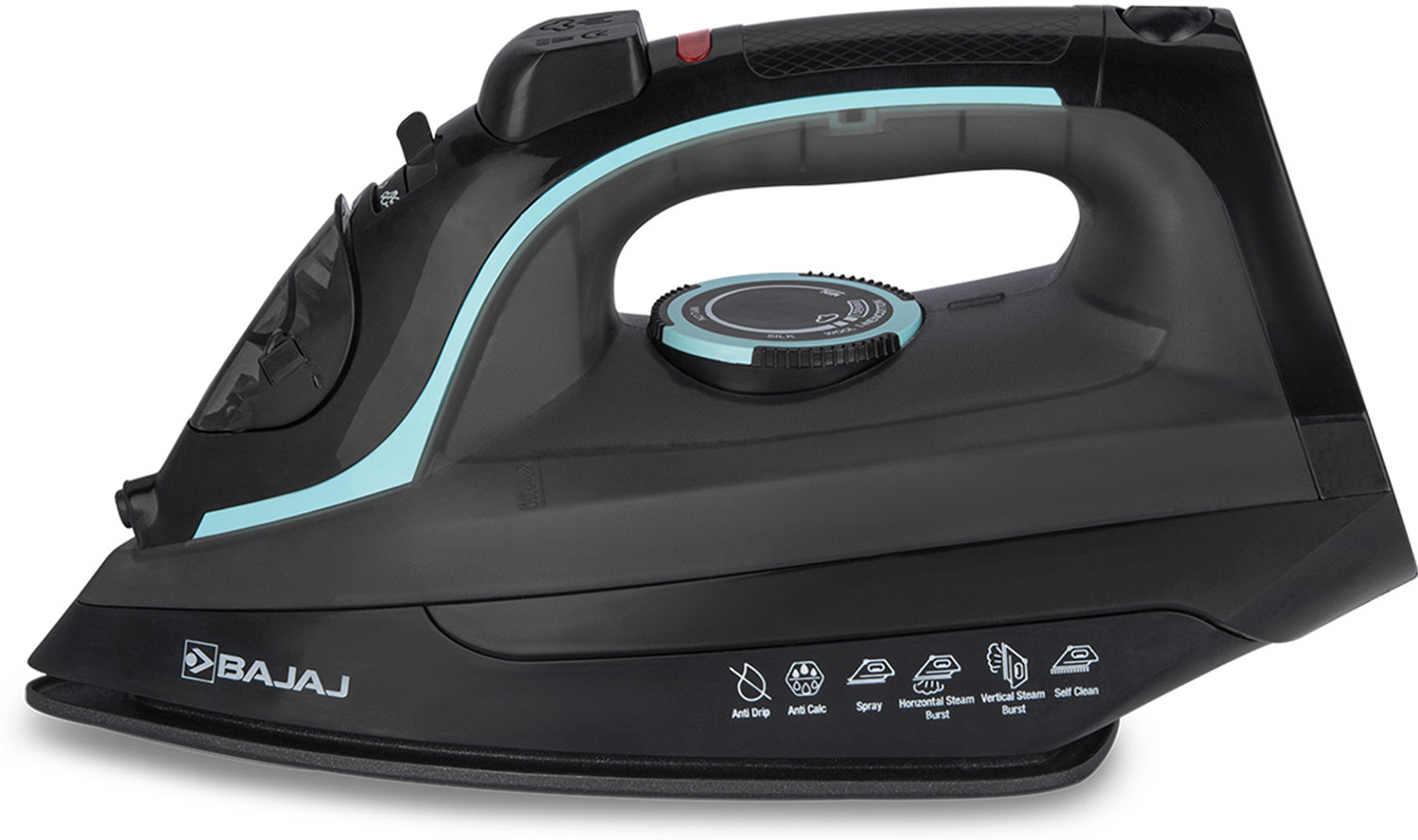 Bajaj MX 45 2000W Steam Iron (Black & Grey) - Image 1