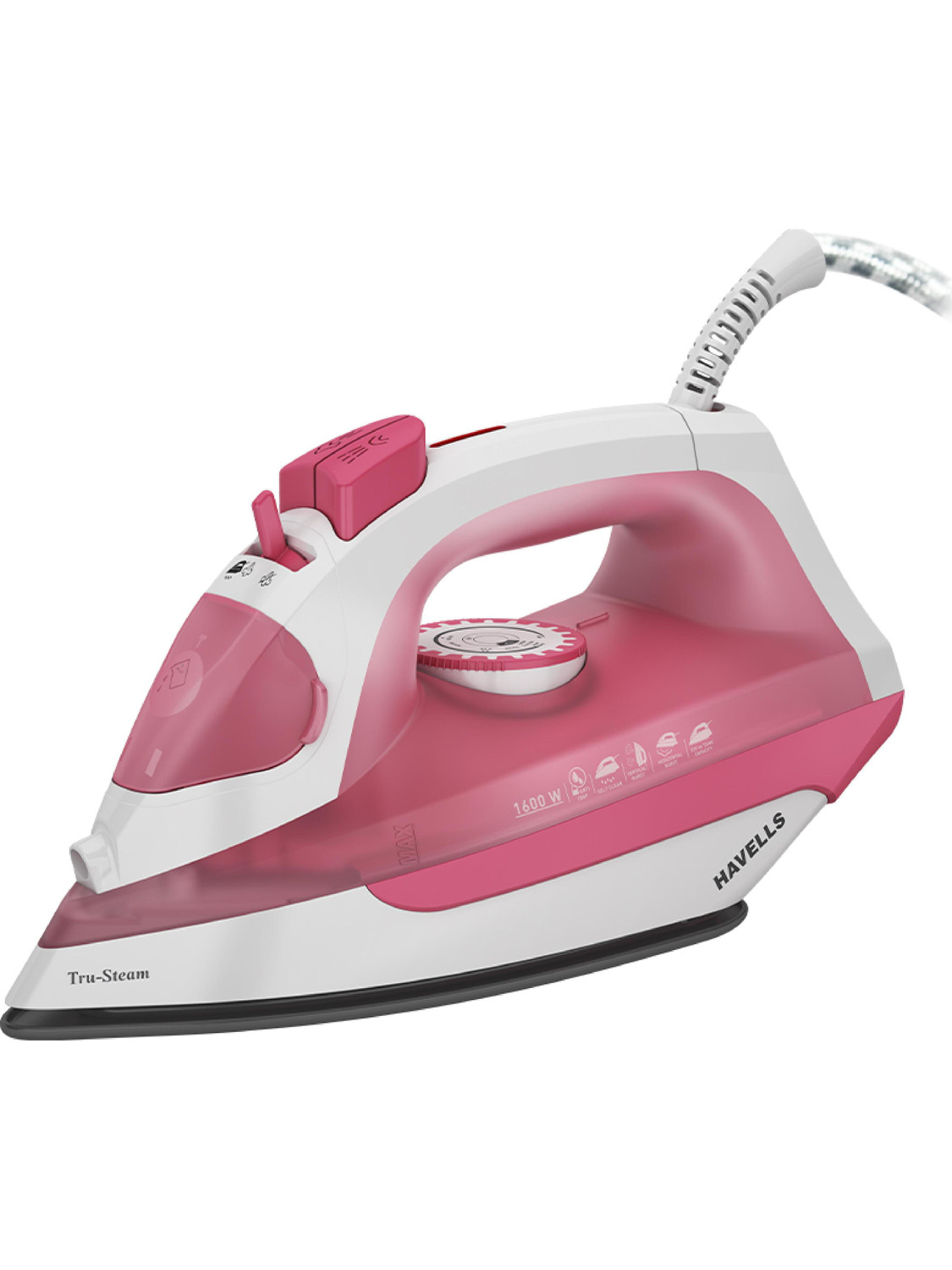 Havells Tru-Steam 1600W Steam Iron (Pink) - Image 1