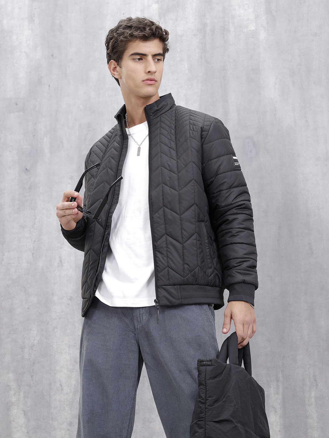 WROGN Men Solid Casual Jacket - Image 1