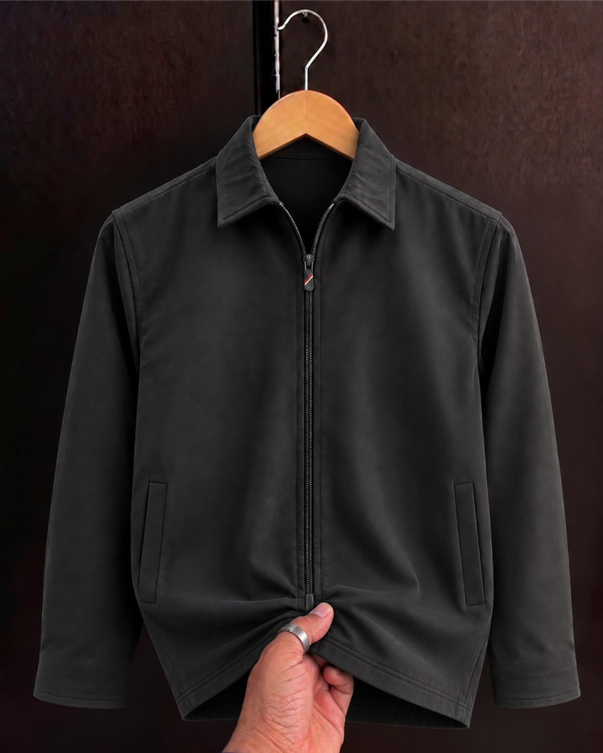 N AND J Men Solid Casual Jacket - Image 1