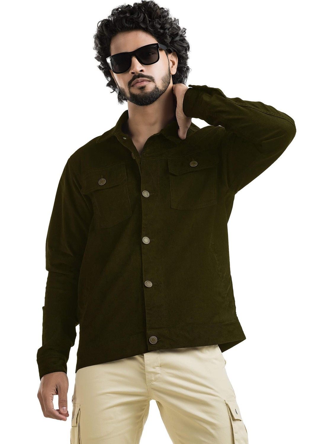 BELANO Men Solid Casual Jacket - Image 1