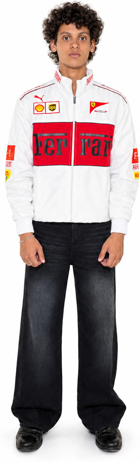 WEARWOLF Men Printed Biker/Riding Jacket - Image 1