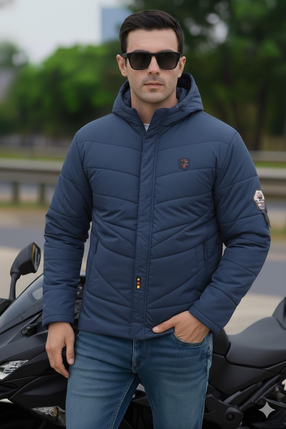 HEMLOCK Men Solid Puffer Jacket - Image 1