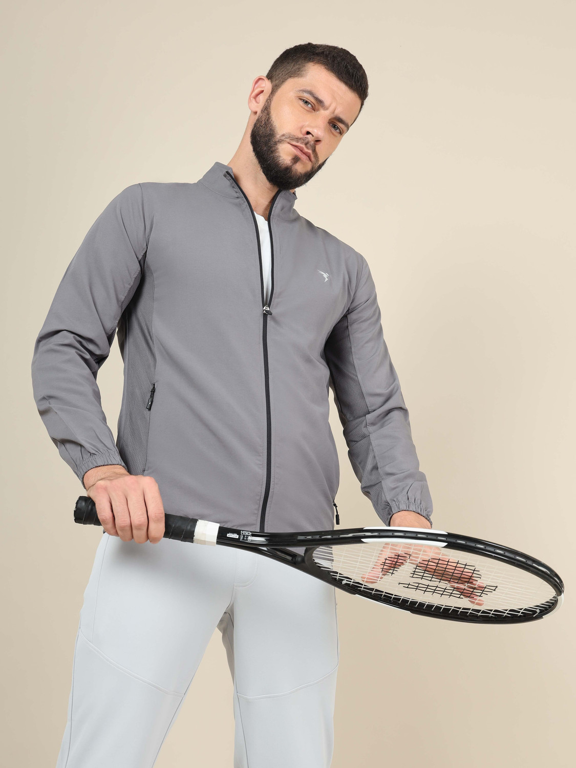 TECHNOSPORT Men Solid Sports Jacket - Image 1