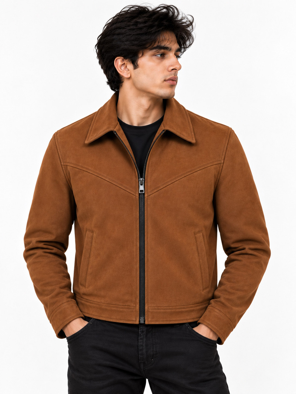 Calyph Studio Men Solid Shacket - Image 1