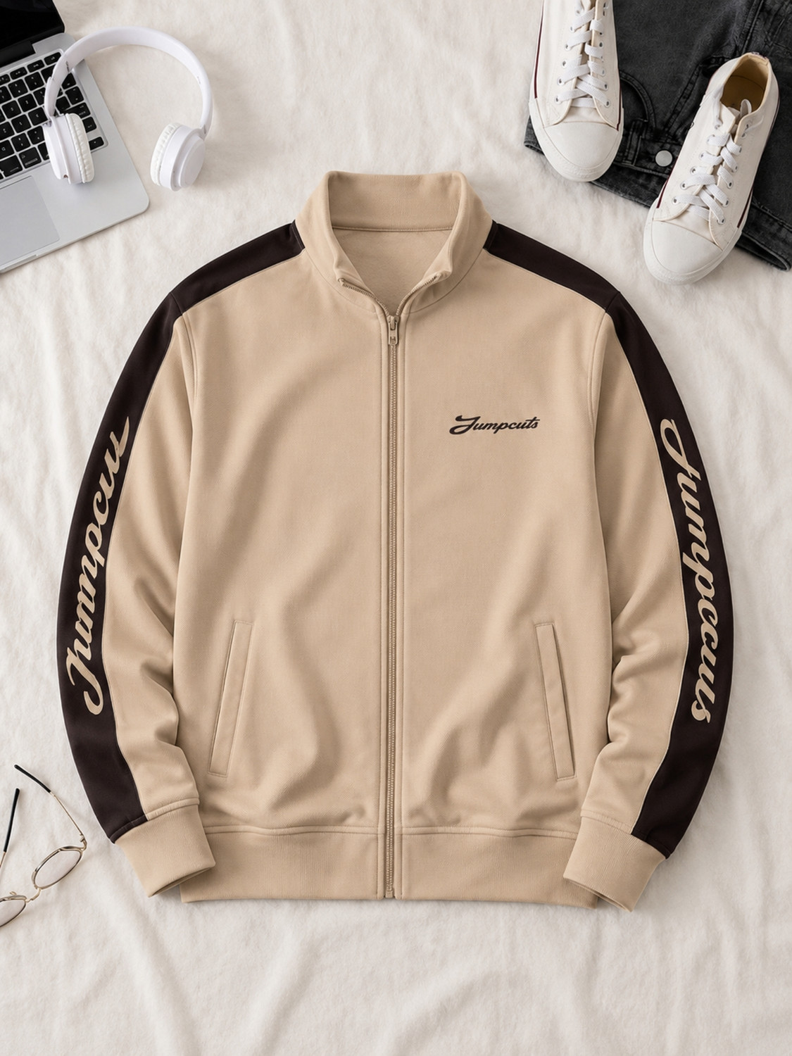 Jump Cuts Men Printed Casual Jacket - Image 1