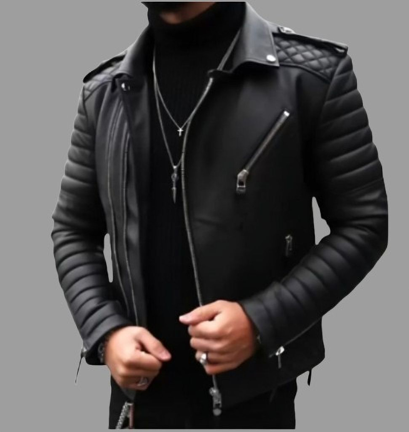 Readas Men Solid Biker/Riding Jacket - Image 1
