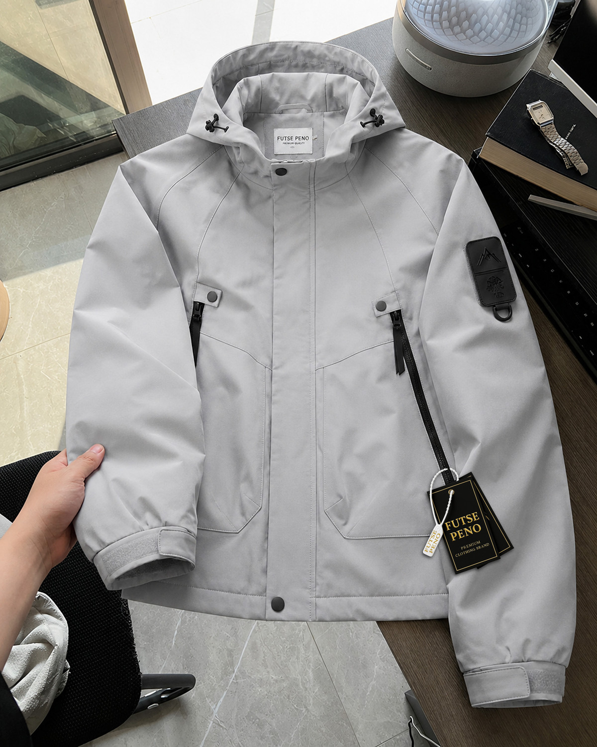 FUTSE PENO Men Solid Casual Jacket - Image 1