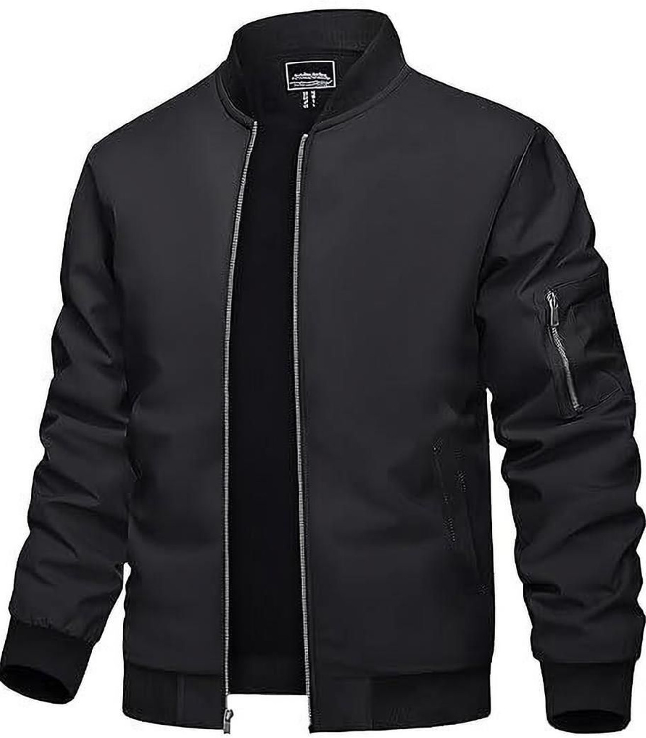 JNH Fashion Men Solid Bomber Jacket - Image 1