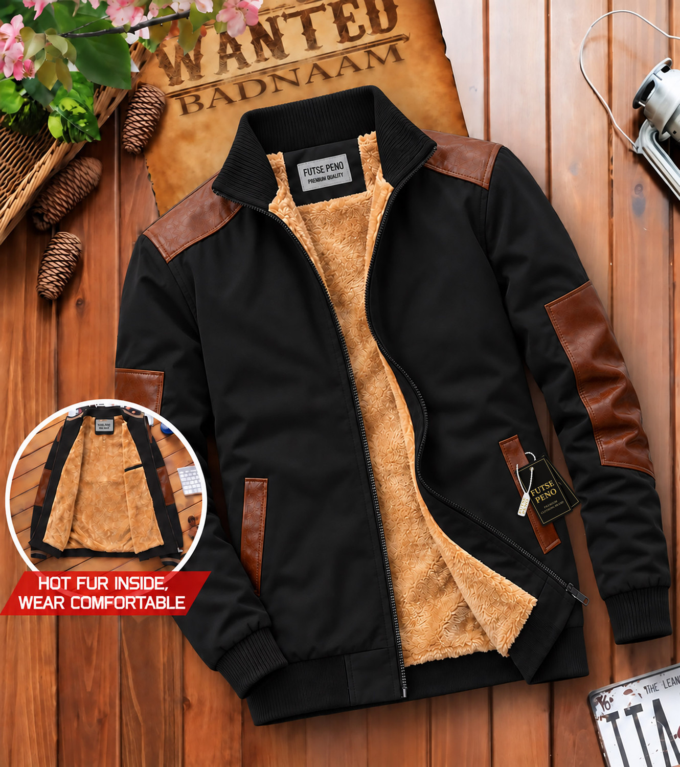 FUTSE PENO Men Colorblock Casual Jacket - Image 1