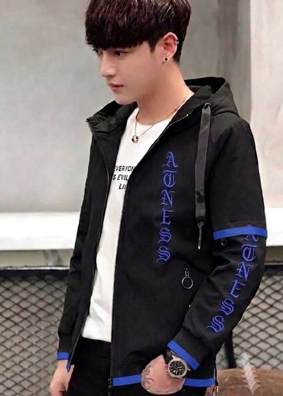 AZITIZ Men Solid Casual Jacket - Image 1