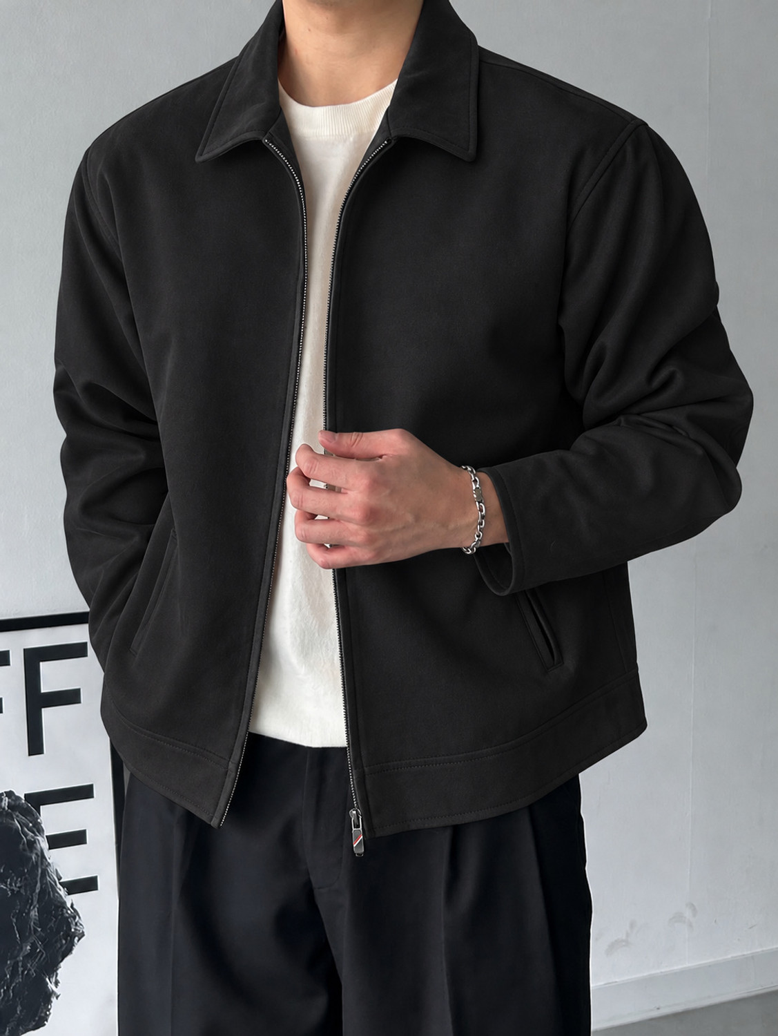 N AND J Men Solid Casual Jacket - Image 1