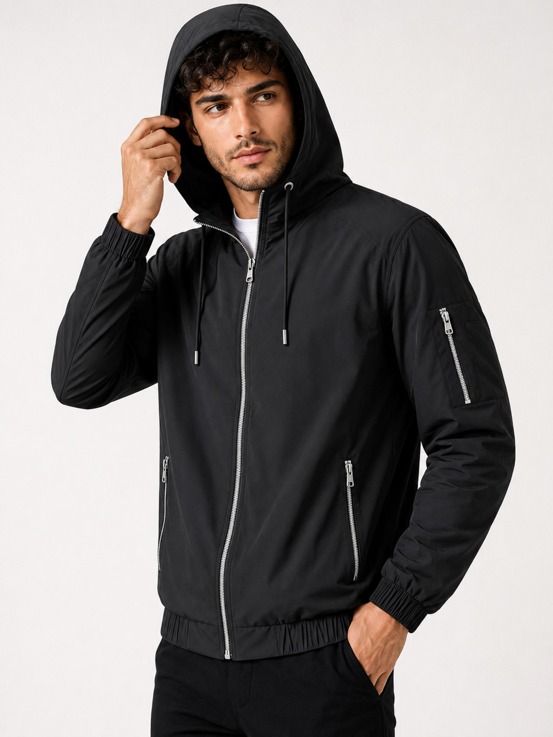 Mia Fashion Men Solid Casual Jacket - Image 1