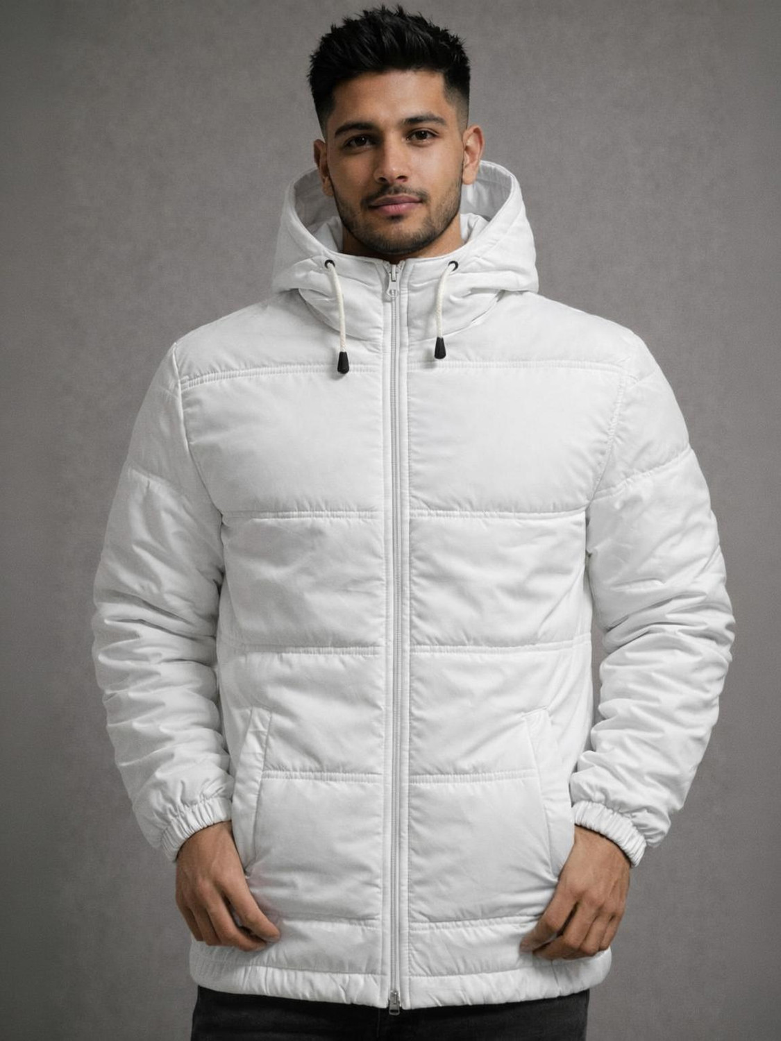 Mrshine Men Solid Bomber Jacket - Image 1