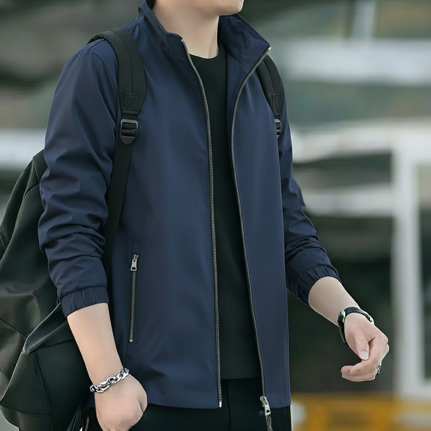 IanaT Men Solid Casual Jacket - Image 1