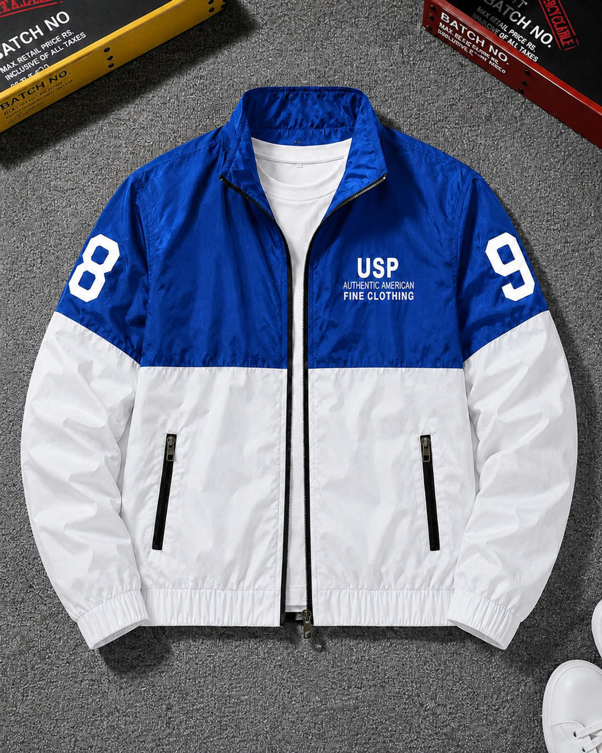 PLATINUMCARTZ Men Colorblock Sports Jacket - Image 1