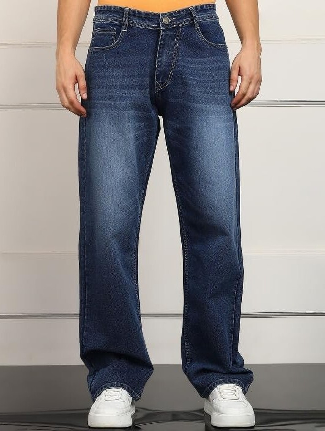 JAAR FASHION Men Jogger Fit Mid Rise Blue Jeans - Image 1