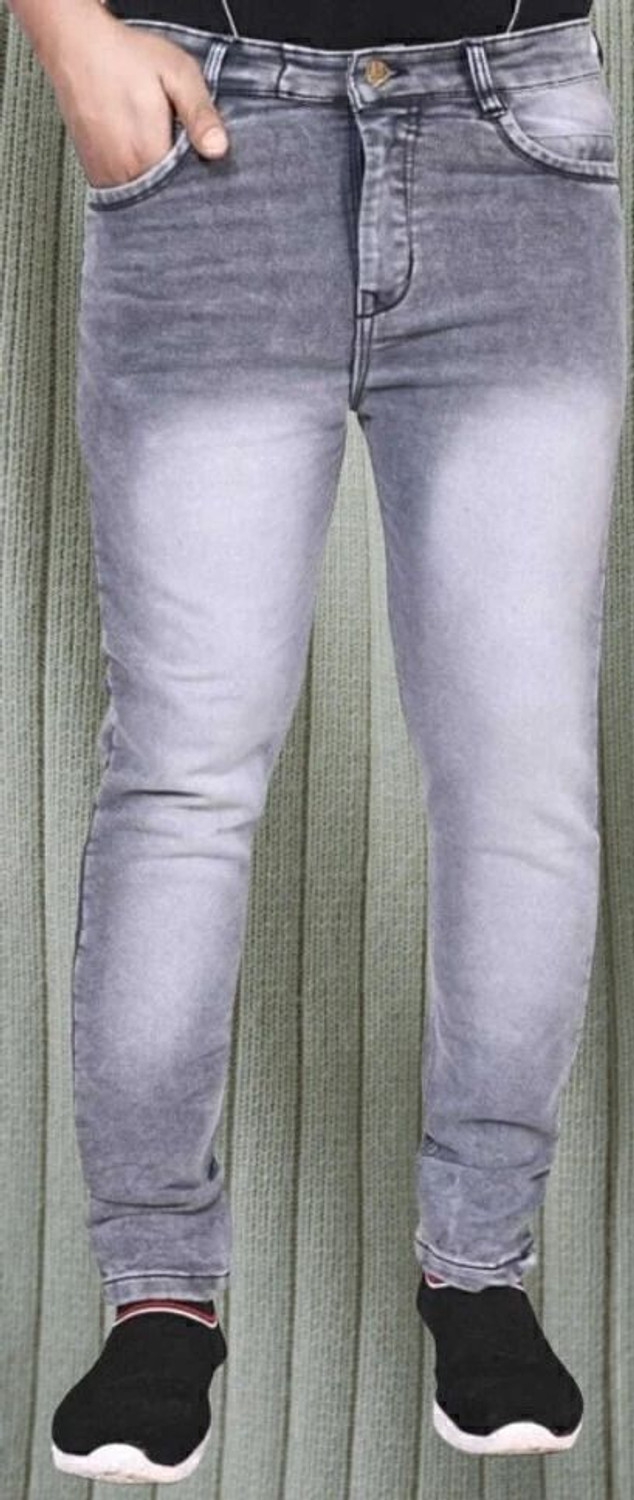JOYGURU CREATION Men Regular Mid Rise Grey Jeans - Image 1